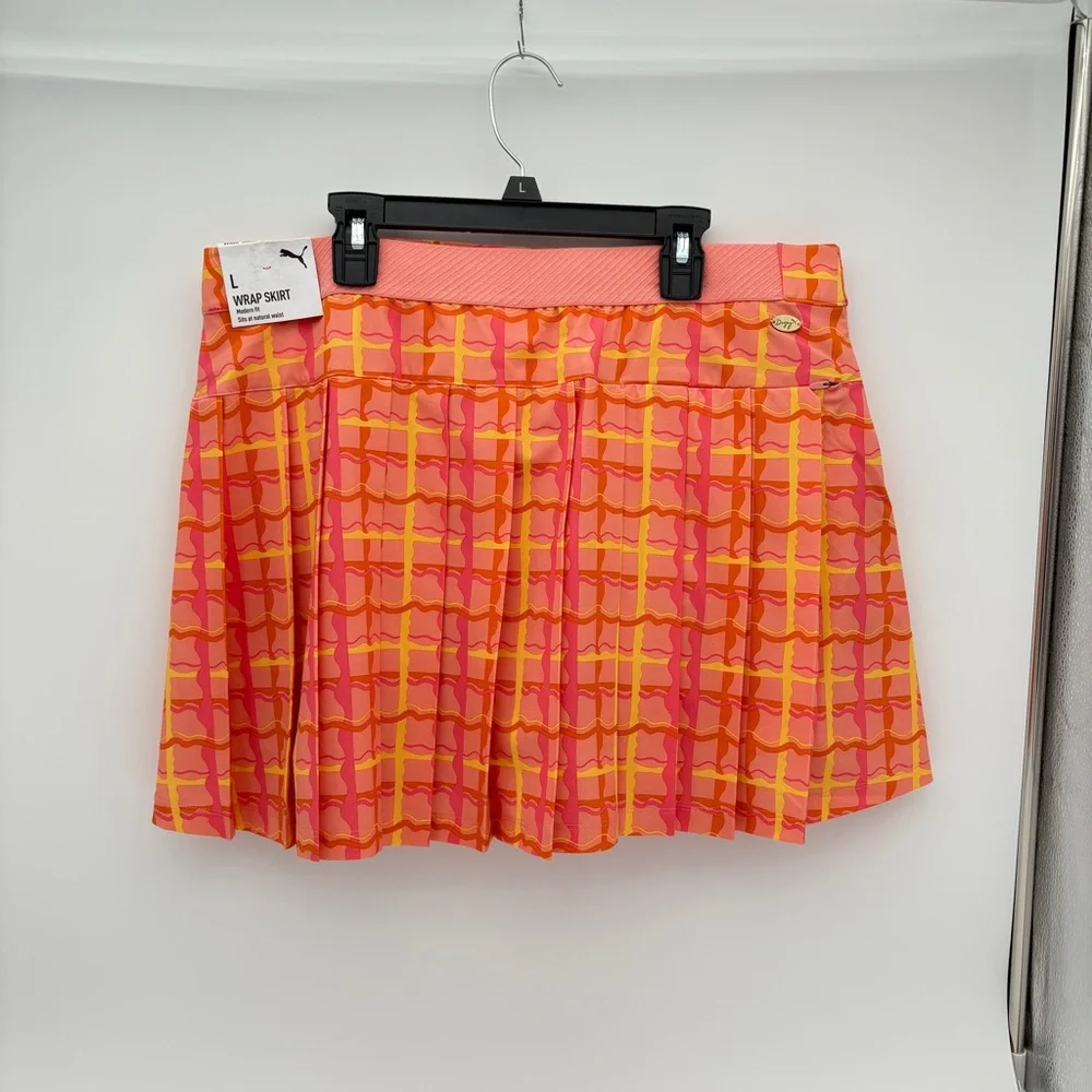 NWT Womens L Puma Dani Dazey Wrap Skirt Skort Polo Golf Tennis Pickleball Set - Picture 10 of 16
